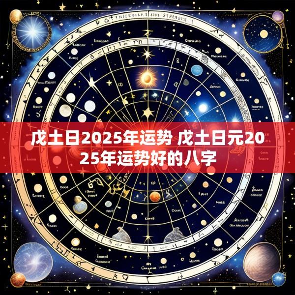 戊土日2025年运势 戊土日元2025年运势好的八字