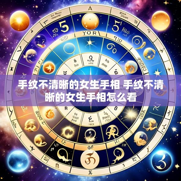 手纹不清晰的女生手相 手纹不清晰的女生手相怎么看