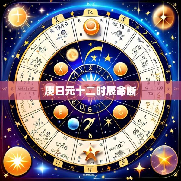 庚日元十二时辰命断