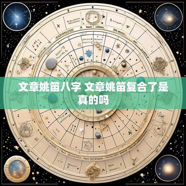 文章姚笛八字 文章姚笛复合了是真的吗