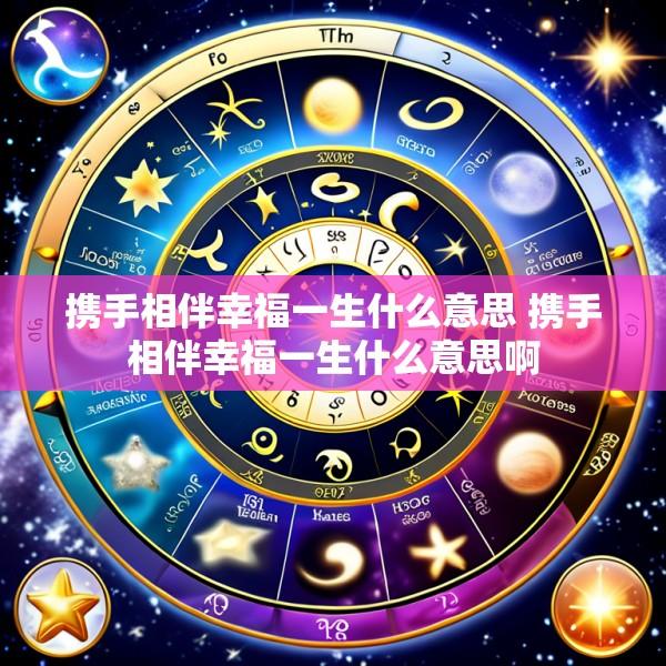 携手相伴幸福一生什么意思 携手相伴幸福一生什么意思啊