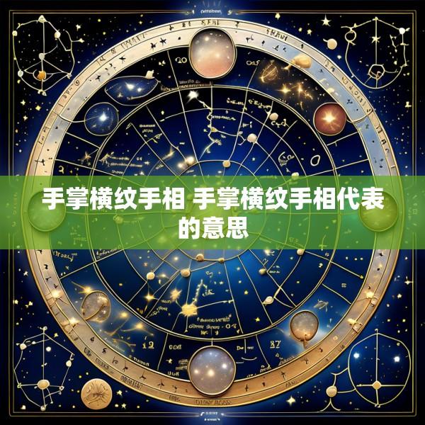 手掌横纹手相 手掌横纹手相代表的意思