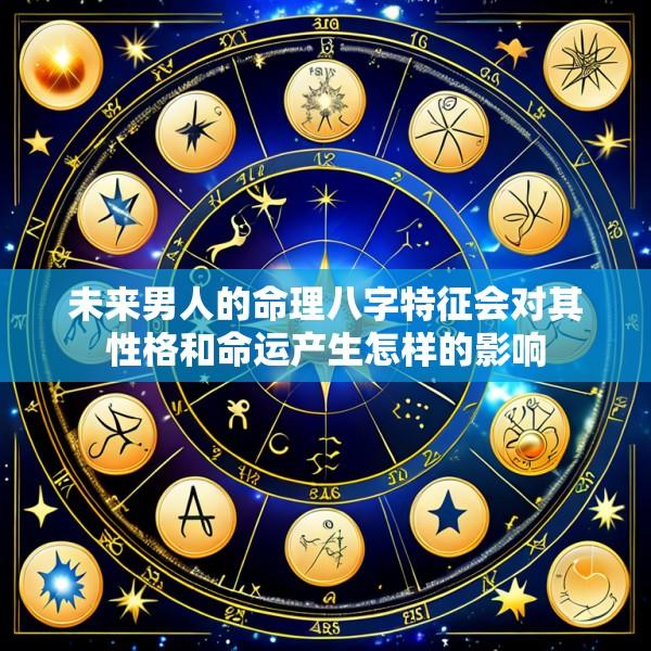 未来男人的命理八字特征会对其性格和命运产生怎样的影响