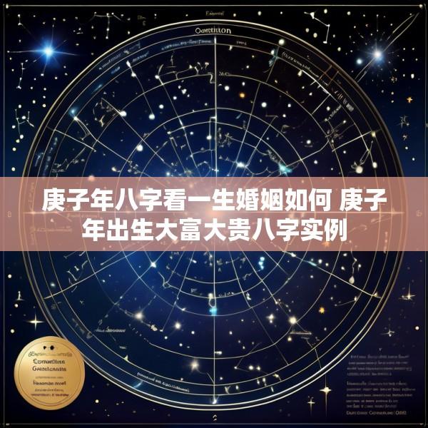 庚子年八字看一生婚姻如何 庚子年出生大富大贵八字实例