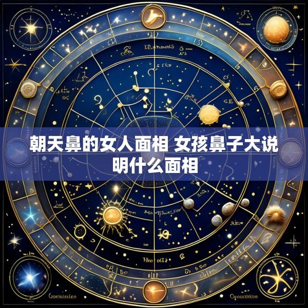朝天鼻的女人面相 女孩鼻子大说明什么面相