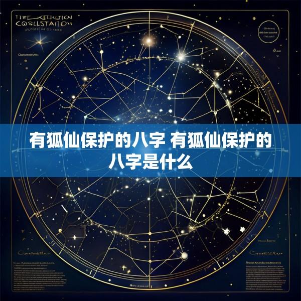 有狐仙保护的八字 有狐仙保护的八字是什么