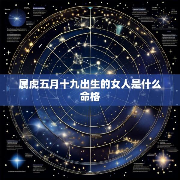 属虎五月十九出生的女人是什么命格