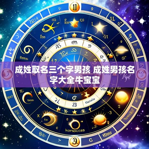 成姓取名三个字男孩 成姓男孩名字大全牛宝宝