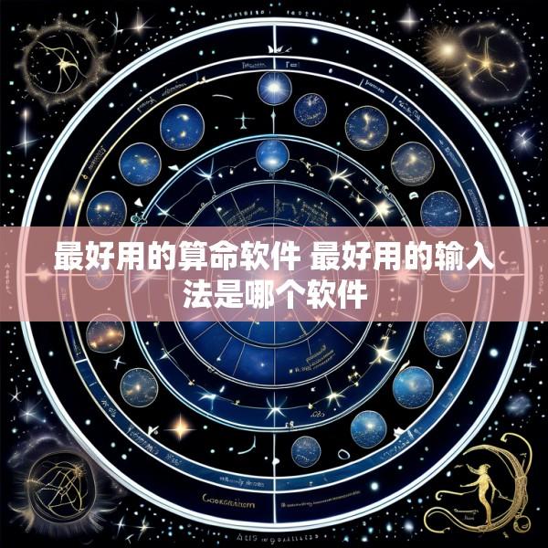 最好用的算命软件 最好用的输入法是哪个软件