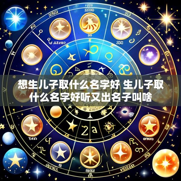 想生儿子取什么名字好 生儿子取什么名字好听又出名子叫啥