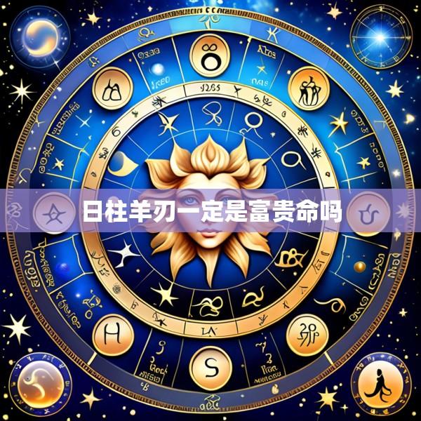 日柱羊刃一定是富贵命吗