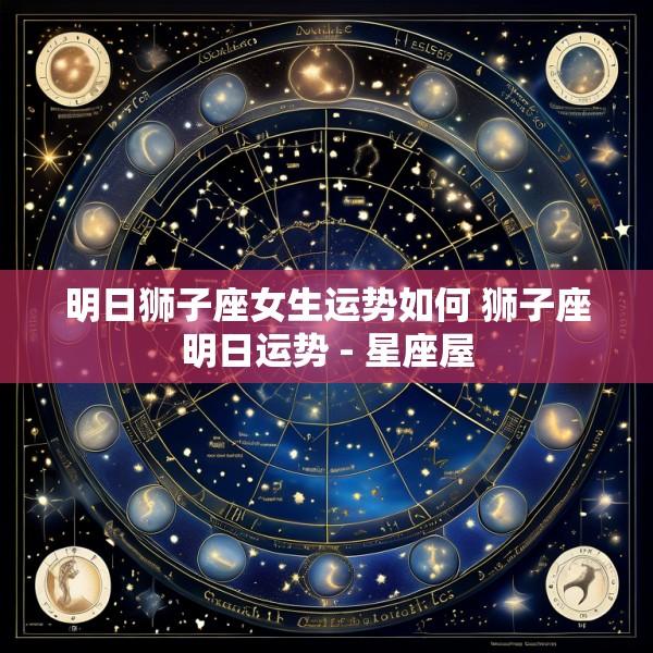 明日狮子座女生运势如何 狮子座明日运势 - 星座屋