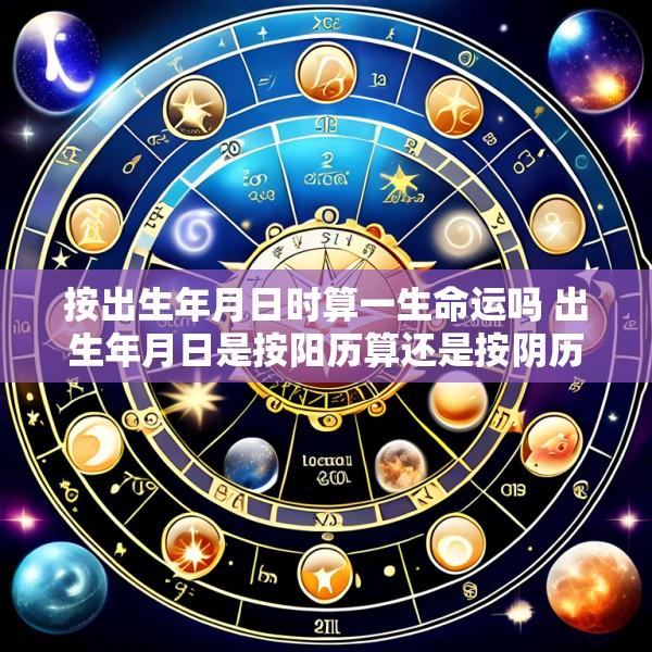 按出生年月日时算一生命运吗 出生年月日是按阳历算还是按阴历算