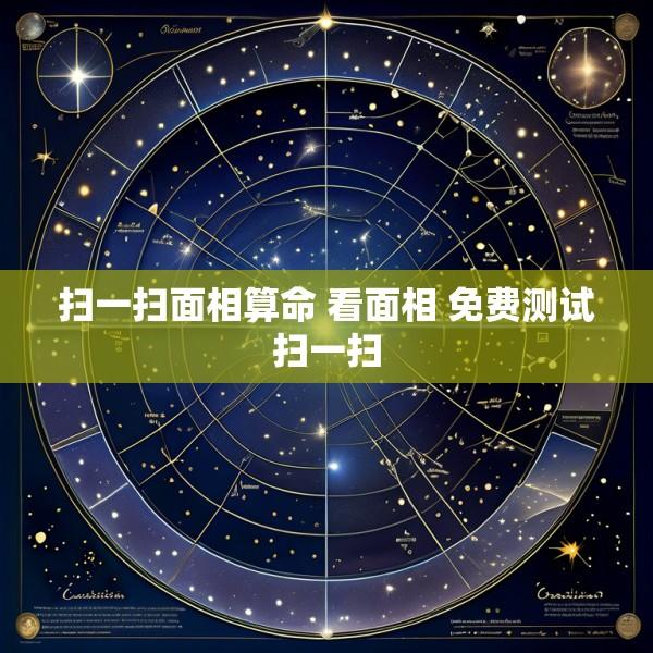 扫一扫面相算命 看面相 免费测试扫一扫