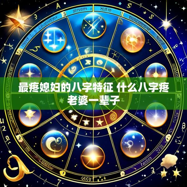 最疼媳妇的八字特征 什么八字疼老婆一辈子