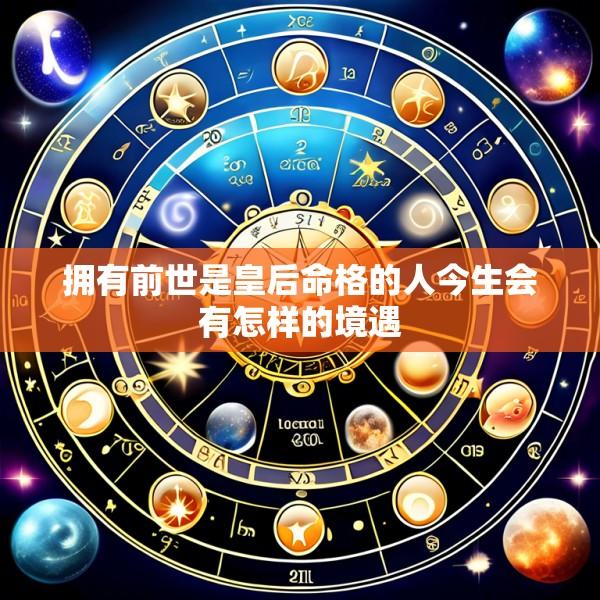 拥有前世是皇后命格的人今生会有怎样的境遇