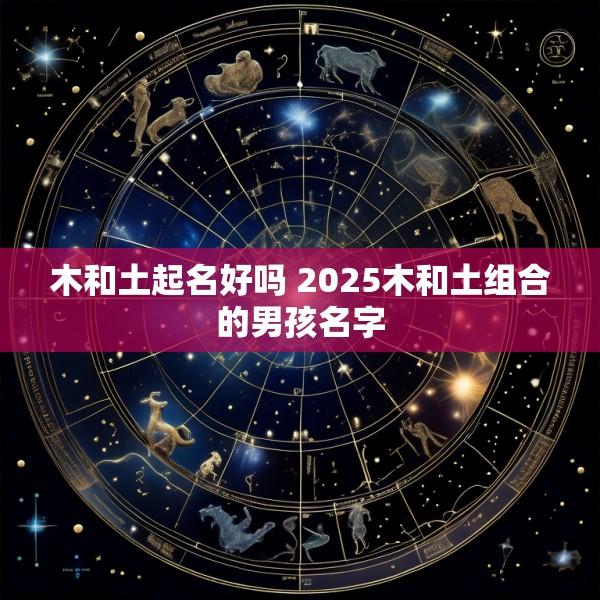 木和土起名好吗 2025木和土组合的男孩名字