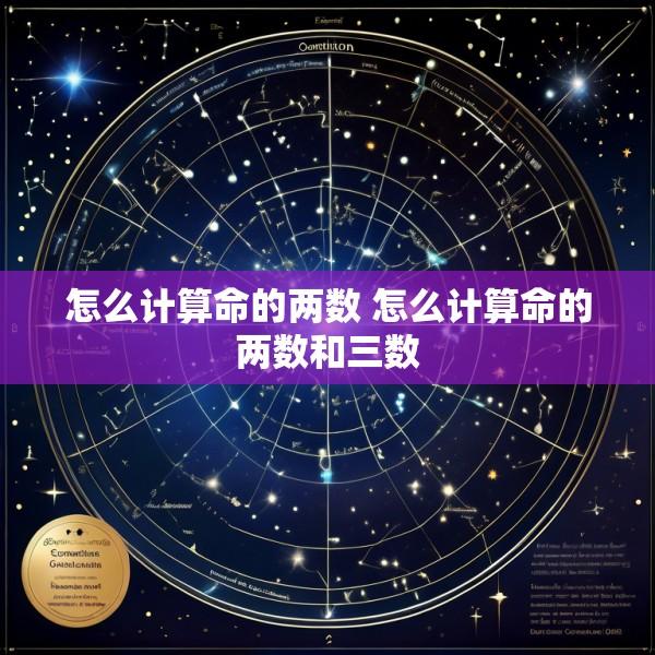 怎么计算命的两数 怎么计算命的两数和三数