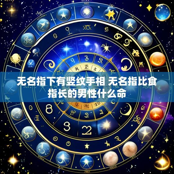 无名指下有竖纹手相 无名指比食指长的男性什么命