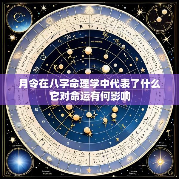 月令在八字命理学中代表了什么它对命运有何影响