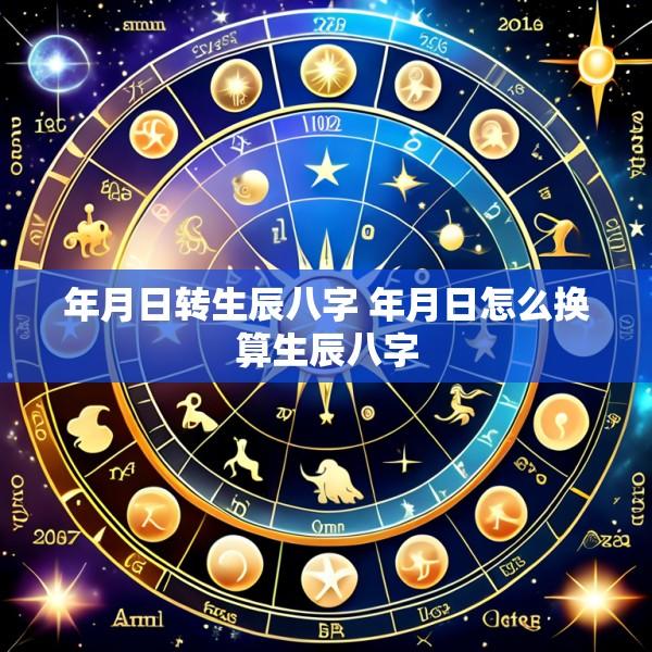 年月日转生辰八字 年月日怎么换算生辰八字