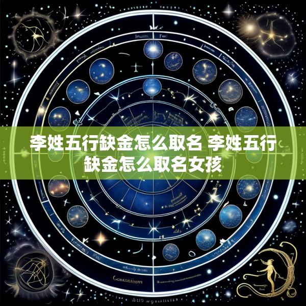 李姓五行缺金怎么取名 李姓五行缺金怎么取名女孩