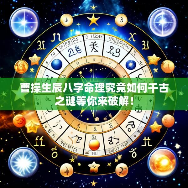 曹操生辰八字命理究竟如何千古之谜等你来破解！