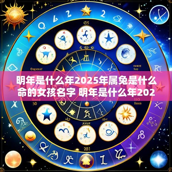 明年是什么年2025年属兔是什么命的女孩名字 明年是什么年2025年属兔是什么命的女孩名字怎么取