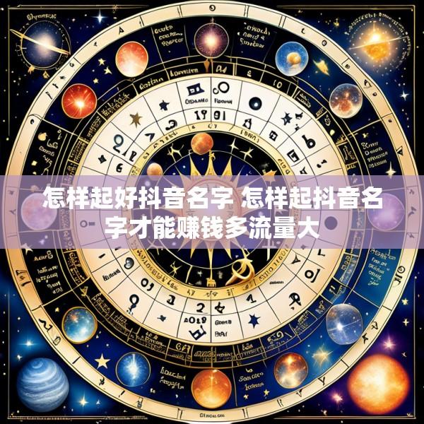 怎样起好抖音名字 怎样起抖音名字才能赚钱多流量大