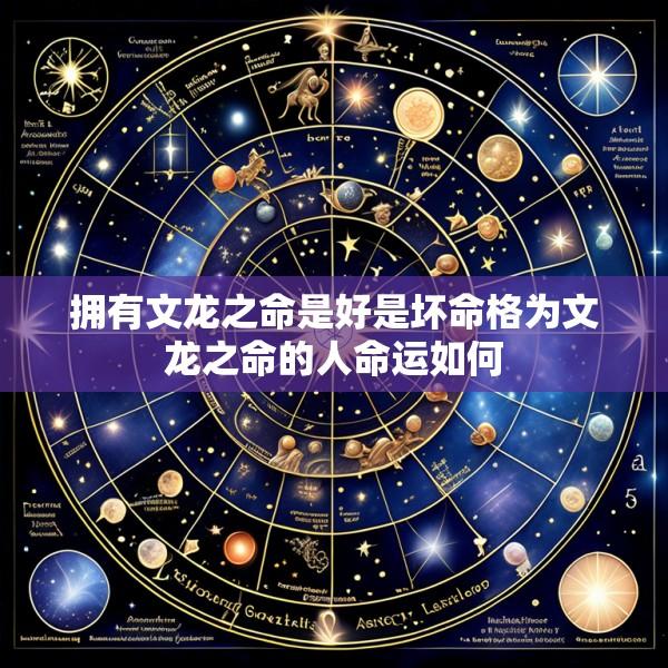 拥有文龙之命是好是坏命格为文龙之命的人命运如何