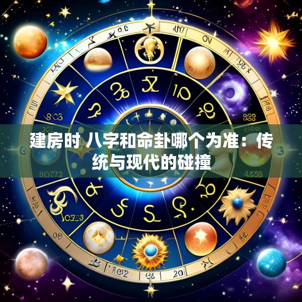 建房时 八字和命卦哪个为准：传统与现代的碰撞