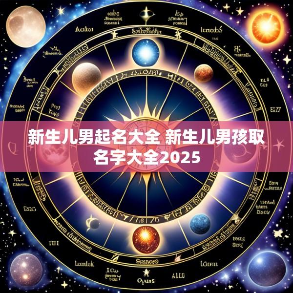 新生儿男起名大全 新生儿男孩取名字大全2025
