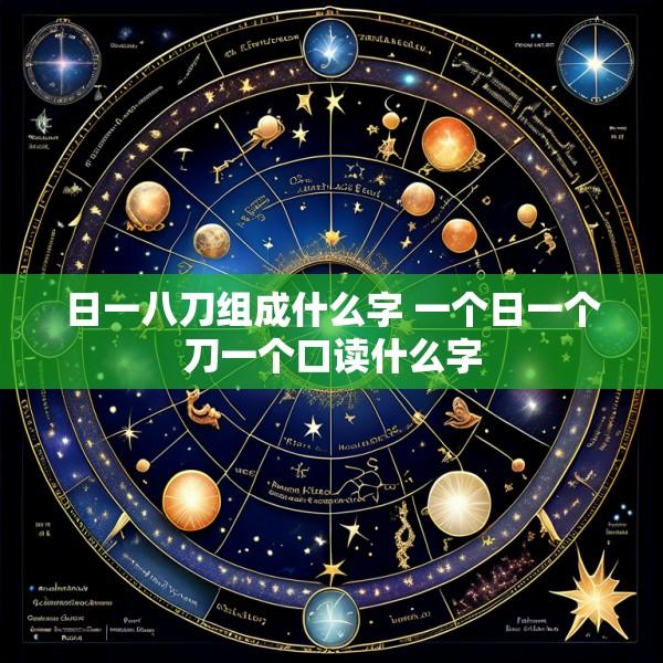 日一八刀组成什么字 一个日一个刀一个口读什么字