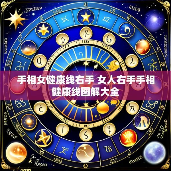 手相女健康线右手 女人右手手相健康线图解大全
