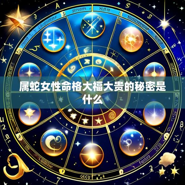 属蛇女性命格大福大贵的秘密是什么