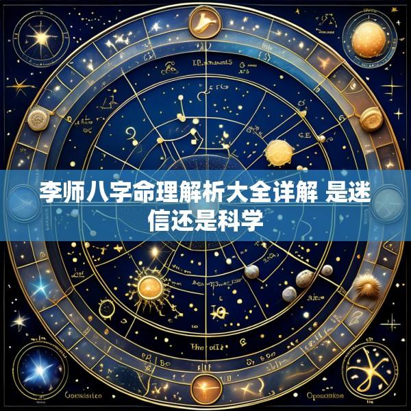李师八字命理解析大全详解 是迷信还是科学