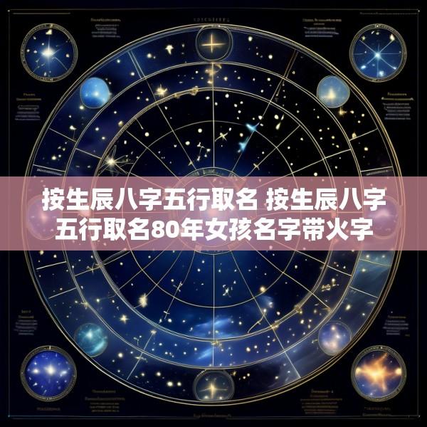 按生辰八字五行取名 按生辰八字五行取名80年女孩名字带火字