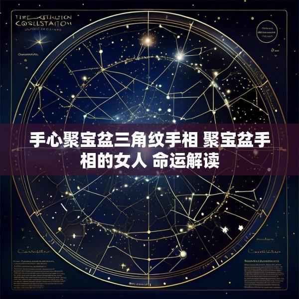 手心聚宝盆三角纹手相 聚宝盆手相的女人 命运解读