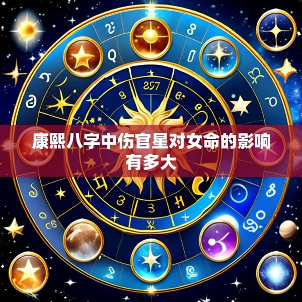 康熙八字中伤官星对女命的影响有多大