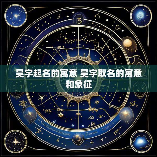 昊字起名的寓意 昊字取名的寓意和象征