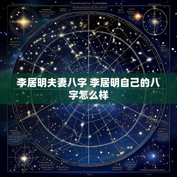 李居明夫妻八字 李居明自己的八字怎么样