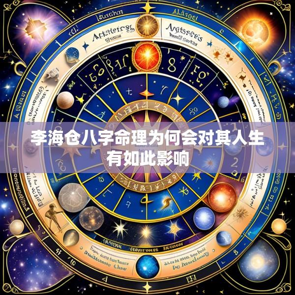 李海仓八字命理为何会对其人生有如此影响