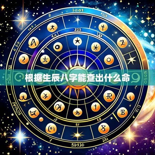 根据生辰八字能查出什么命
