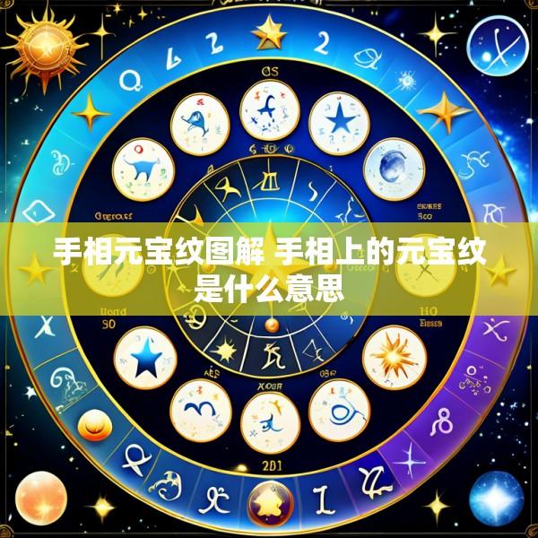 手相元宝纹图解 手相上的元宝纹是什么意思
