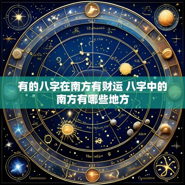 有的八字在南方有财运 八字中的南方有哪些地方