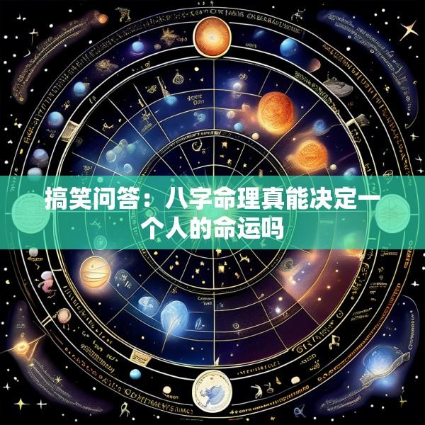 搞笑问答：八字命理真能决定一个人的命运吗
