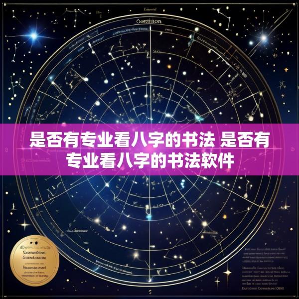 是否有专业看八字的书法 是否有专业看八字的书法软件