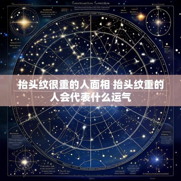 抬头纹很重的人面相 抬头纹重的人会代表什么运气