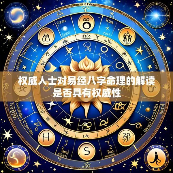 权威人士对易经八字命理的解读是否具有权威性