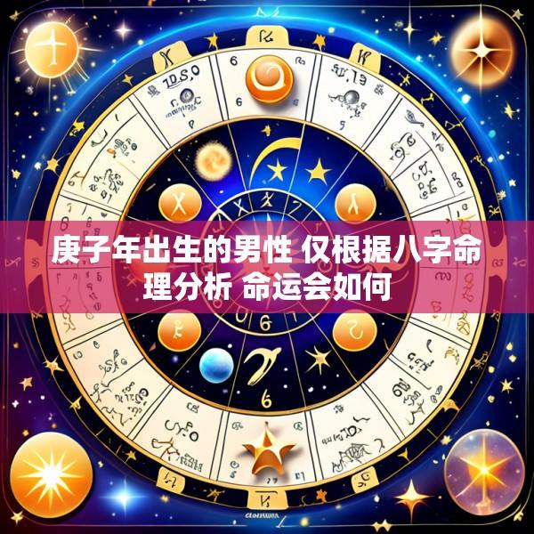 庚子年出生的男性 仅根据八字命理分析 命运会如何